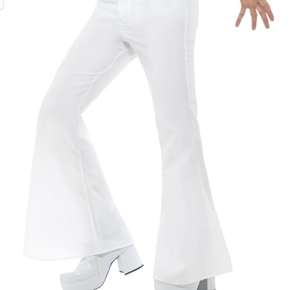 Smiffy's 70s Flared White Trousers Costume